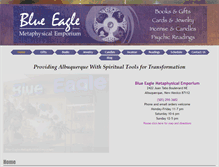 Tablet Screenshot of blueeaglemetaphysical.com
